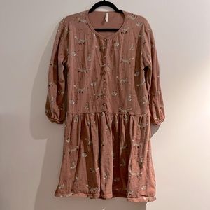 Fox print Rylee & Cru mini dress